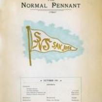 San Jose State Normal School Pennant 1901-10 (October 1901).