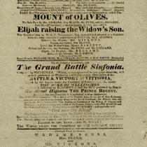 Oratorios, Last Night But Four, Theatre Royal, Drury-Lane, Friday March 3,1815