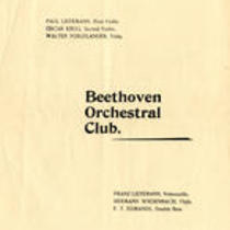  Beethoven Orchestral Club