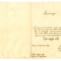 Autograph letter signed from Archduke Rudolph