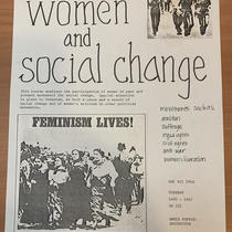 Women and Social Change Class