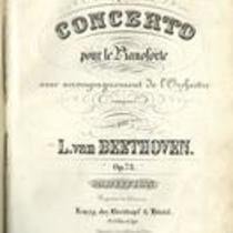 Cinquième concerto pour le pianoforte avec accompagnement de l'orchestre