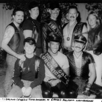 Group portrait of leather title holders