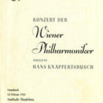 Concert of the Vienna Philharmonic in Magdeburg, February 15, 1941