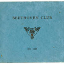 Beethoven Club 1937-1938