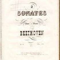  2 sonates pour le piano par Beethoven. Op. 31 ... No. [I]