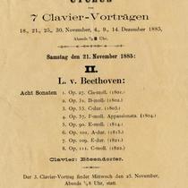 Anton Rubinstein, cycle of seven piano works, November 21, 1885, Vienna