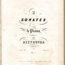  2 sonates pour le piano par Beethoven. Oeuvre 14 ... No. [1]