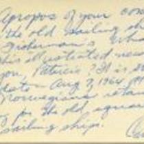 Letter from Carl D. Duncan to Patricia Whiting, August 7, 1964