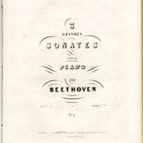  3 sonates pour piano par Beethoven. Oeuvre 31 ... No. [3]