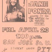 'Hear Jane Fonda' flyer.