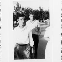 Two unidentified men at the California State Fair.