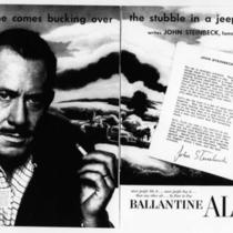 Ballantine Ale advertisement.