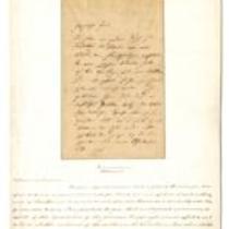 Autograph letter signed from Ignaz Moscheles to Wilhelmine Schröder Devrient