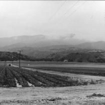 Bad weather crop field, Santa Lucia Mountains