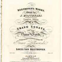  Grand sonata for the piano forte composed & dedicated to Prince Lichnowski by Louis van Beethoven ... op. 26
