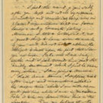Autograph letter from Thayer addressed to 