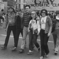 Harry Britt and fellow marchers