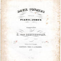  Deux sonates pour le piano-forte composées par L. van Beethoven. Op. [27]. No. I [i.e. II] ...  Edition révue et corrigée