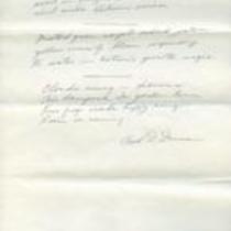 Letter and Poem from Carl D. Duncan to Patricia Whiting, October 27, 1964