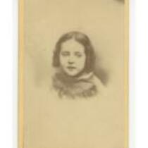 Portrait photograph of an unidentified child, possibly female (Natick, MA) 