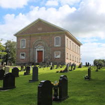 Ballykelly Presbyterian Church where Samuel Hamilton was baptised in 1830.