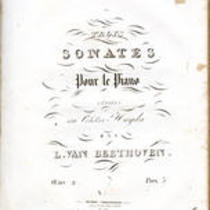  Trois sonates pour le piano dédiées au célèbre Haydn par L. van Beethoven. Oeuv. 2 ... No. [3]