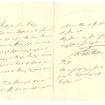 Autograph letter signed from Ferdinand Hiller