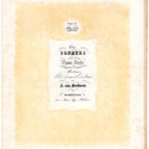  Deux sonates pour le piano-forte : Oeuv. 14, No. 1 ... composées et dédiées à Madame la Baronne de Braun par L. van Beethoven