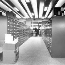 Library microfilm cabinets