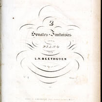  2 sonates-fantaisies pour le piano par L.v. Beethoven. Op: 27. No. [1 i.e. 2]