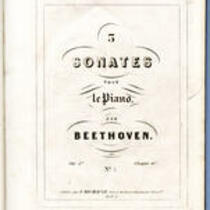 3 sonates pour le piano par Beethoven ... Op: 1er ... No. [1] [i.e. WoO 47, no. 1]