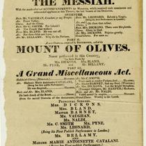  Oratorios, Theatre Royal, Drury-Lane ... Friday, February 25, 1814 ...