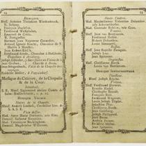 Bonn Court Almanac from 1791 with list of court orchestra musicians