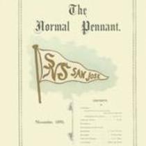 San Jose State Normal School Pennant 1898-11 (November 1898)