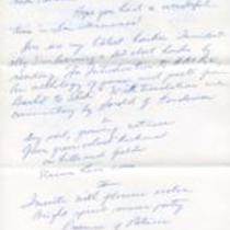 Letter and Poems from Carl D. Duncan to Patricia Whiting, November 14, 1964
