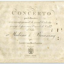  Concerto pour le pianoforte avec accompagnement de grand Orchestre, op. 61