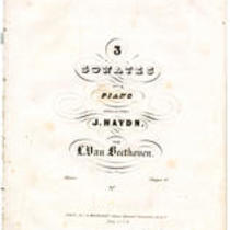  3 sonatas pour piano dédiées au célèbre J. Haydn par L. van Beethoven ... op. 2, no. 3.